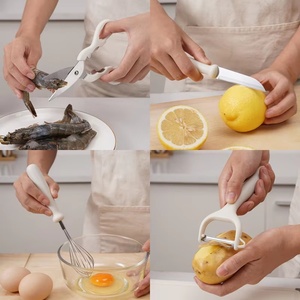 Multi Functional <b>Kitchen</b> Small <b>Tools</b> Set Stainless Steel Peeler Fruit Knife Whisk <b>Kitchen</b> <b>Gadget</b> Set with Storage Holder - Product Image 3