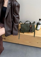 Sac messager rétro en cuir microfibre léger, grande capacité, sac à bandoulière, couleur unie, sac de transport pour femme