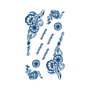 BXTAT Semipermanente Blue Genipa Juice Tatuajes Temporal Henna Duradero 15-25 Días Aplicación <span class=keywords><strong>de</strong></span> material <span class=keywords><strong>de</strong></span> papel para el Body-GZ235to240 - Product Image 3