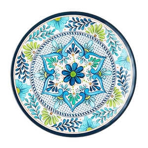 Assiettes de table en mélamine marocaines, rondes, au design personnalisé, bon marché - Product Image 3