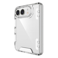 Coque de téléphone transparente haute qualité à protection intégrale pour iPhone Duo / 18 Pro Max / 18 Fold avec protection de charnière et pare-chocs