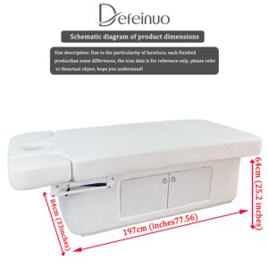 Massageliege mit Massagesessel aus Massivholz, elektrisch verstellbar mit 4 Motoren, anpassbare Farbe, Kosmetikliege für Schlafzimmer & Fitnessstudio - Product Image 2