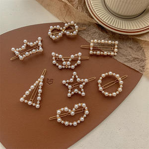 时尚女性发饰珍珠发夹星星心形发夹珍珠发夹女童头部装饰礼品 - Product Image 6