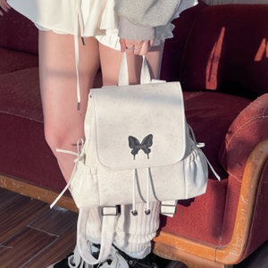 Zaino in stile scuola di grande capacità per ragazze borsa per studenti pigri - Product Image 1