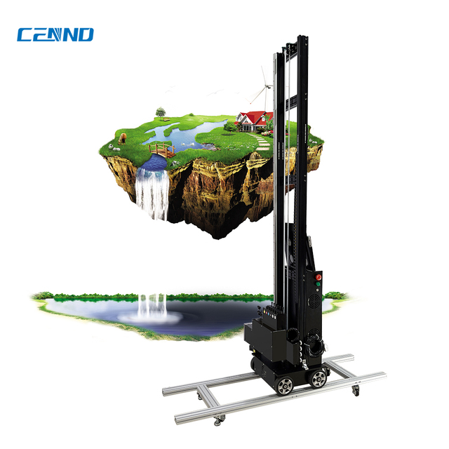 LC-A2C Portable Semi-Automatic UV Ink Wheel Wall Printer DX10 Print Head 6-Color Inkjet DTG Type Condition New