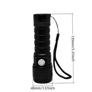 Lampe <span class=keywords><strong>torche</strong></span> LED rechargeable par USB étanche pour l'extérieur avec zoom, pointeur laser <span class=keywords><strong>rouge</strong></span>, lumière vive, <span class=keywords><strong>torche</strong></span> multifonctionnelle à <span class=keywords><strong>main</strong></span> - Product Image 5