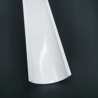 Harga pabrik akrilik susu lampu LED Strip penutup Diffuser dengan ekstrusi plastik penutup polikarbonat penutup lampu dan bayangan