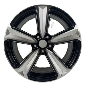 Jantes forgées concaves en alliage d'aluminium noir camel 17-19-20 pouces à cinq branches, déport de 35 mm, finition noir brillant, pour voitures particulières Audi neuves - Product Image 1