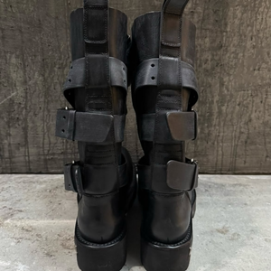 Bottes Venom de luxe 2026, nouveau style plateforme, en cuir, à lacets, style punk, bottes métalliques tendance - Product Image 3