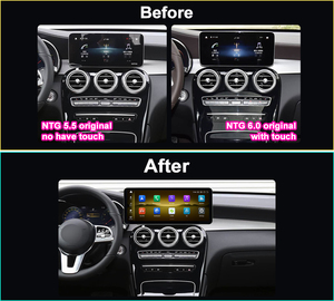 Écran sans fil CarPlay Android Auto Krando 14,6'' pour Mercedes Benz <span class=keywords><strong>C</strong></span> W205 GLC-X253 <span class=keywords><strong>V</strong></span> W447 2019 - 2022, unité principale, navigation GPS - Product Image 2