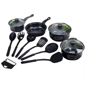Juego de Utensilios de Cocina Profesionales de Granito de 13 Piezas Antiadherentes, Incluye Sartén, Olla para Sopa, Cacerola para Leche, Espátula - Product Image 2
