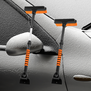 Bộ dụng cụ chăm sóc mùa đông xe hơi cuối cùng: Dụng cụ cạo băng, bàn chải tuyết, vắt, và bàn chải chi tiết để làm sạch và phụ kiện dọn tuyết - Product Image 3