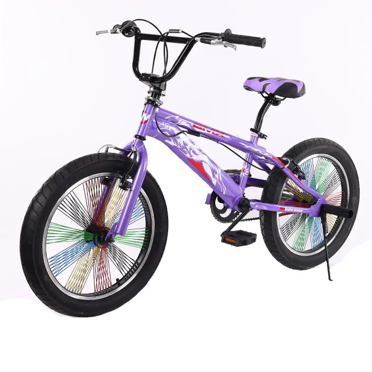 Mini BMX vélo/mini vélo en acier chine 20 Street avant et arrière roue V frein OEM, bienvenue Logo personnalisé à vitesse unique