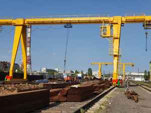 टैवॉल ब्रांड Mh उठाने उपकरण एकल गैन्ट्री क्रेन 10t 20t 25t 25t, कैंटिलीवर ट्रस प्रकार के साथ आउटडोर के लिए अधिक उपयुक्त है। - Product Image 4