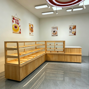 Vitrines ouvertes en verre et comptoirs de service dans les boulangeries de centres commerciaux - Product Image 4