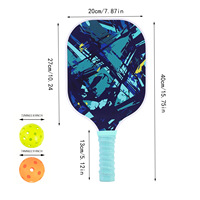 UV Baskılı Özel Logolu Fiberglas Pickleball Raketi, OEM ODM Üreticisi, Yaşlılar, Yeni Başlayanlar, Arka Bahçe ve Aile Oyunları İçin