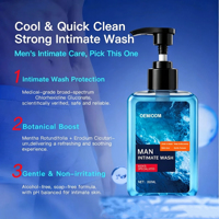 Nettoyant intime pour hommes personnalisé 200 ml, pH équilibré, soin quotidien doux, nettoyant liquide frais et propre pour l'hygiène intime masculine