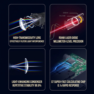 Mètre à ruban laser 45M, outil de mesure numérique haute précision pour la construction et l'usage domestique - Product Image 2