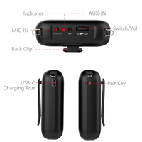 S358 UHF Rechargeable amplificateur portable mini amplificateur de voix pour enseignant haut-parleur amplificateur haut-parleur