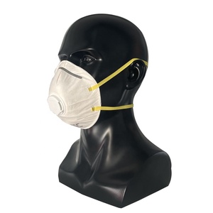 Mascarilla antipolvo <span class=keywords><strong>de</strong></span> tela no tejida CE EN149 FFP2, diadema con logotipo personalizado, respirador industrial cómodo antipolvo - Product Image 1