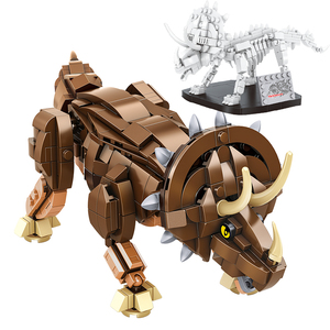 Bán Buôn 612007 Khủng Long Moc Xây Dựng Khối Triceratops Và Hóa Thạch 795 Pcs Mô Hình Gạch Giáo Dục Đồ Chơi Bộ Sưu Tập Cho Món Quà - Product Image 1