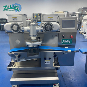 Machine automatique de formage et d'enrobage des aliments, ligne de moulage de pâtisseries, équipement de fabrication de biscuits fourrés avec contrôle numérique - Product Image 4