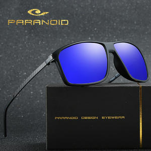 Gafas de sol polarizadas para hombre, nuevas gafas de sol masculinas polarizadas de color negro, cuadradas, en 6 colores, adecuadas para conducir, de fibra de carbono P8001 - Product Image 2