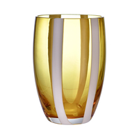 Fabricant de tasses en verre, 300ml, en porcelaine blanche, à rayures, pour l'eau, le whisky et la verrerie