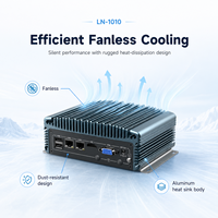 Computadora Robusta sin Ventilador, Doble LAN, COM, USB, HD, VGA, Almacenamiento Opcional para Equipos de Fábrica, OEM, ODM, PC Industrial Personalizado sin Ventilador