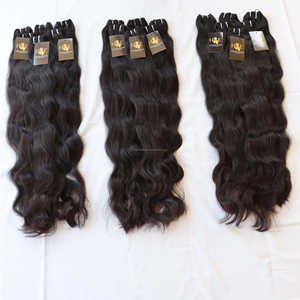 Mechones de pelo indio virgen 100% Natural, cutícula alineada, venta al por mayor - Product Image 3