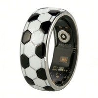 Bague connectée étanche IP68 en alliage pour le football, avec suivi de la fréquence cardiaque et de la santé, compatible iPhone et Android
