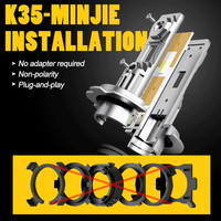 Lumières de voiture canbus tout-en-un Design PLUG and PLAY ampoules de phares sans fil mini taille lampe luces led h7