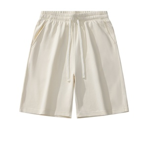 Shorts décontractés pour hommes, coupe ample, couleur unie, taille mi-haute, séchage rapide, style sportif, pour l'été - Product Image 1