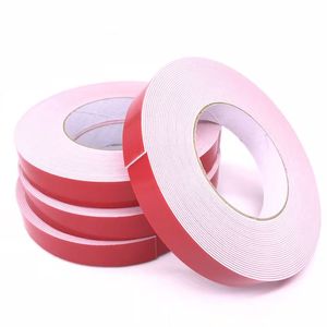 Adesivo a doppia faccia in schiuma bianca con pellicola rossa, adesivo espanso fisso ispessimento ad alta viscosità - Product Image 1