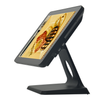 Tablette avec écran tactile capacitif 15 pouces, Celeron J3455, Win10, système POS à double écran pour la vente au détail