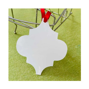 Handysub-ornamento de Navidad de Metal blanco, en forma de árabe, sublimación, en blanco - Product Image 4