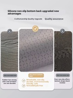 Tapis moderne en polyester abstrait de 10 mm, salon, luxe léger, sensation haut de gamme, vintage, lavable, noir