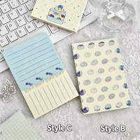 Bloc-notes A7 Blueberry Cake, style INS, portable, détachable, non-adhésif, pour notes et écriture