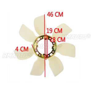 Aspas del Ventilador de Refrigeración del Radiador para Toyota Tacoma 1995-2004, para Tundra 4Runner T100 3.4L 16361-62010 - Product Image 2