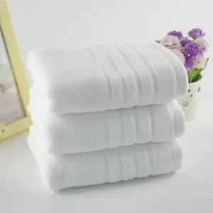 Customized Logo Jacquard Weave Pure Cotton White Face Hand Towel with Super Water Absorption