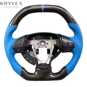 Volante Kryvex para Mitsubishi Lancer Evolution Final Edition X FQ-400 con Pantalla LED Personalizada, de Fibra de Carbono y Cuero - Product Image 1