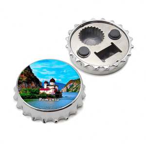 High Quality Customised <b>Beer</b> Cap Shape Bottle Opener <b>Fridge</b> Magnets Custom Logo Can Opener - Product Image 4