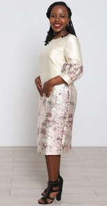 Robe d'église américaine en brocart de haute qualité OEM, grande taille, pour femme élégante - Product Image 3