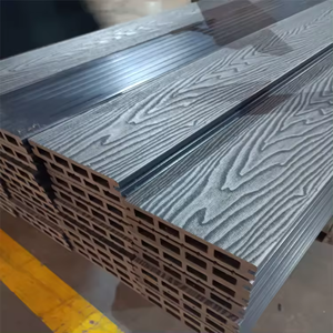 Plancher de terrasse en WPC de conception industrielle moderne <span class=keywords><strong>pour</strong></span> terrasse extérieure jardin paysage extérieur terrasse composite grain de bois bois <span class=keywords><strong>plastique</strong></span> - Product Image 4