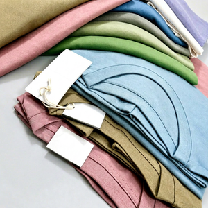 T-shirts à motifs unis en gros, surplus d'exportation d'usine du Bangladesh, 100 % coton, manches courtes, unisexe, prêts à être expédiés, lot en vrac - Product Image 1