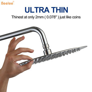 Huebeelee — pomme de Douche bs3206, pommeau de Douche rond à économie d'eau, acier inoxydable, résistant et personnalisable, Ultra-fin 8 pouces - Product Image 2