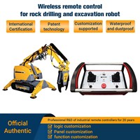 Kit de télécommande sans fil pour grue de camion, étanche IP65, PA66, 2 joysticks, portée de 225 m, fréquence 315/433/868 MHz