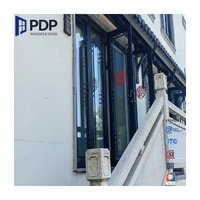Ventana de Aluminio Personalizada con Rejilla de Estilo Antiguo, Rejilla con Patrón de Celosía, Estilo Chino, Ventana de Jardín, Persiana de Aleación de Aluminio