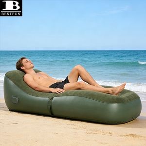 Fauteuil gonflable automatique à une touche avec pompe sans fil intégrée, canapé gonflable floqué pour la maison, le <span class=keywords><strong>camping</strong></span> en plein air, la plage <span class=keywords><strong>et</strong></span> les voyages - Product Image 1