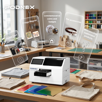 Imprimante à plat UV automatique PodNEX A3 DX7 pour coques de téléphone et étuis AirPods, usage pour les petites entreprises